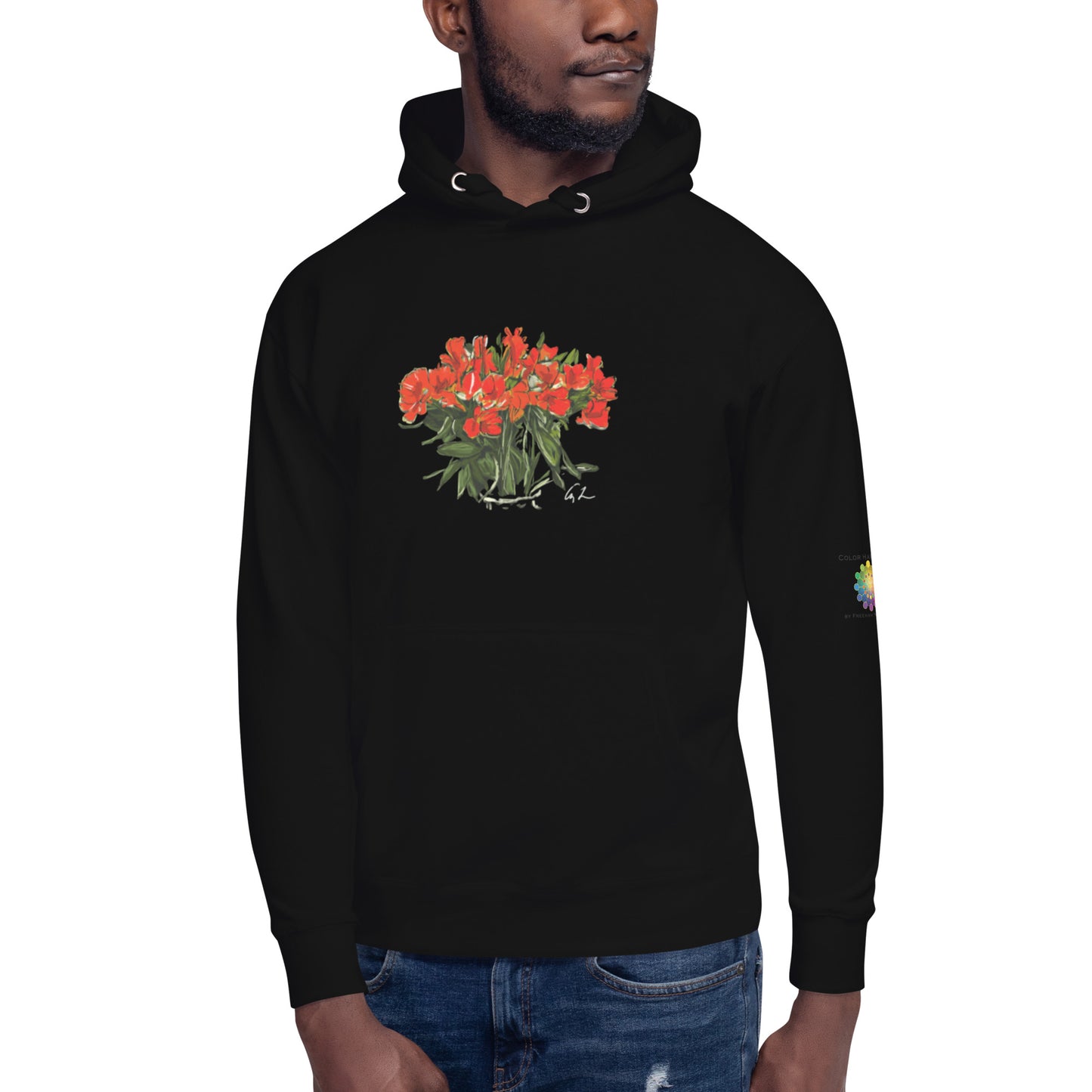 “Peruvian Lilies Alstroemeria in C# Major” by Amy Lynn Freeman - Unisex Hoodie