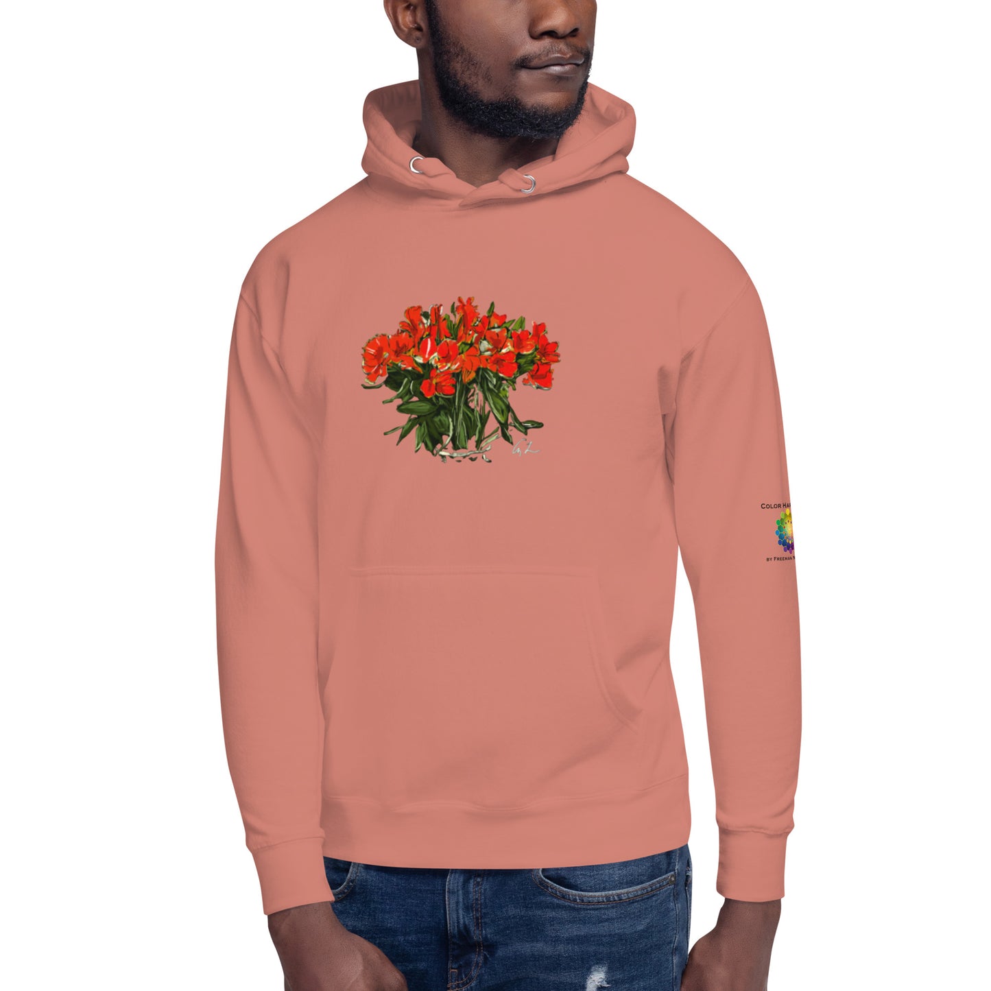 “Peruvian Lilies Alstroemeria in C# Major” by Amy Lynn Freeman - Unisex Hoodie