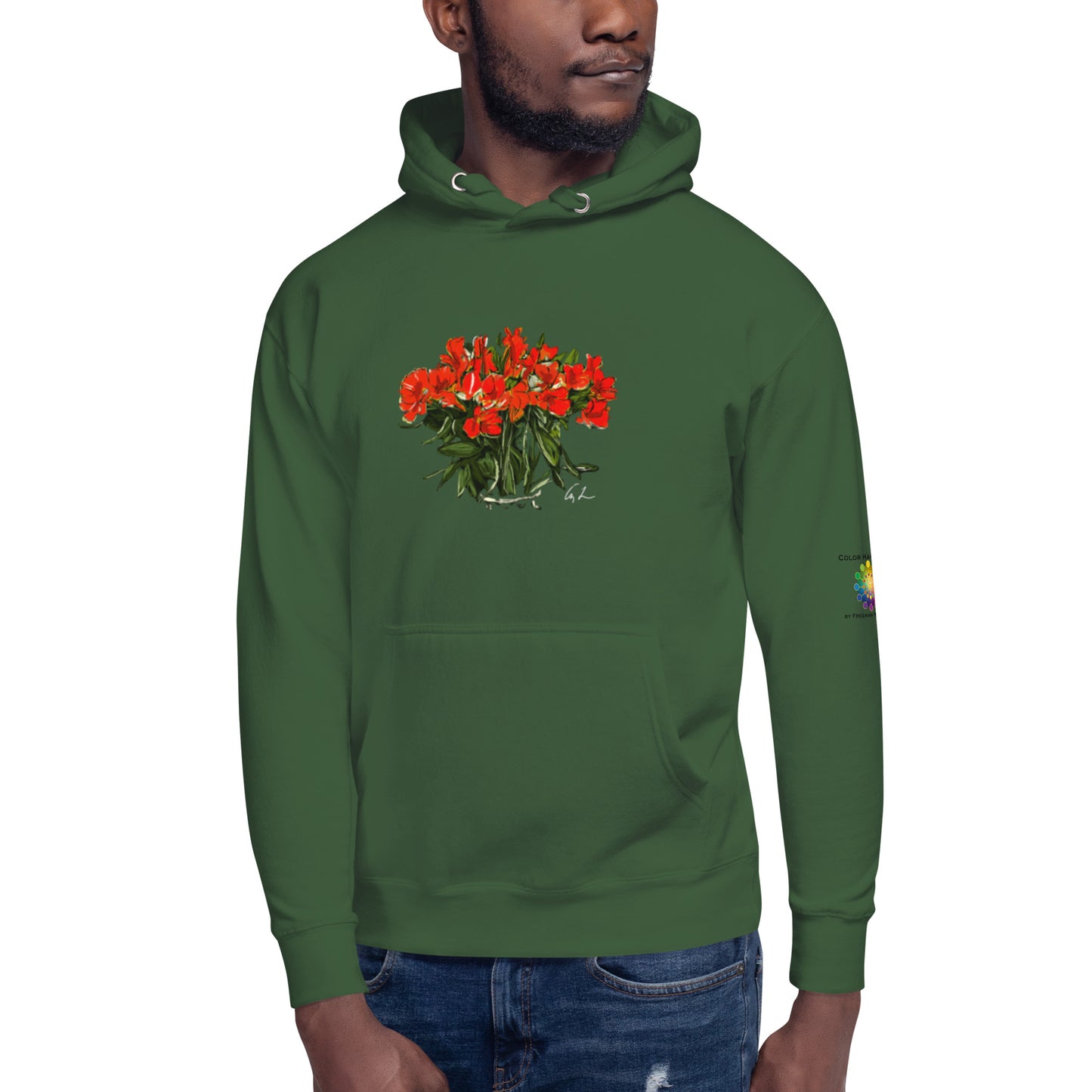 “Peruvian Lilies Alstroemeria in C# Major” by Amy Lynn Freeman - Unisex Hoodie