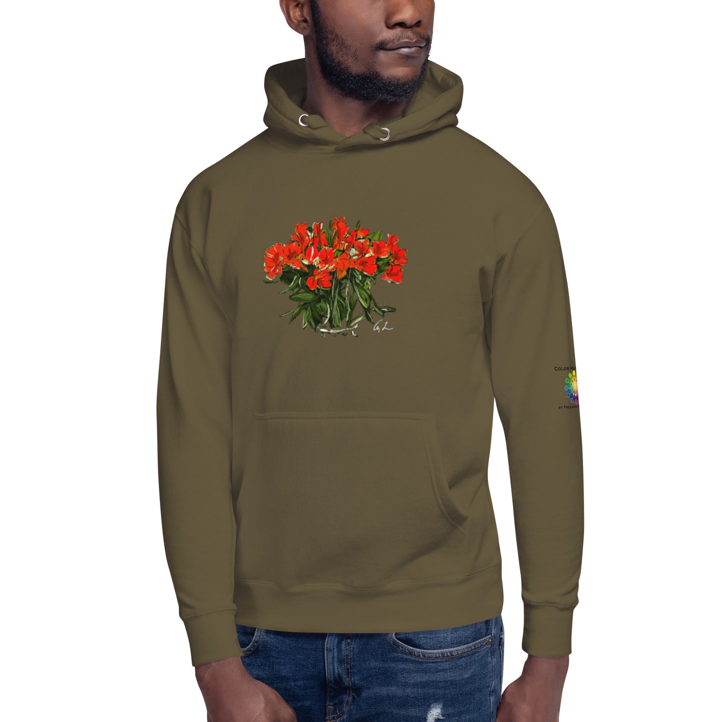 “Peruvian Lilies Alstroemeria in C# Major” by Amy Lynn Freeman - Unisex Hoodie