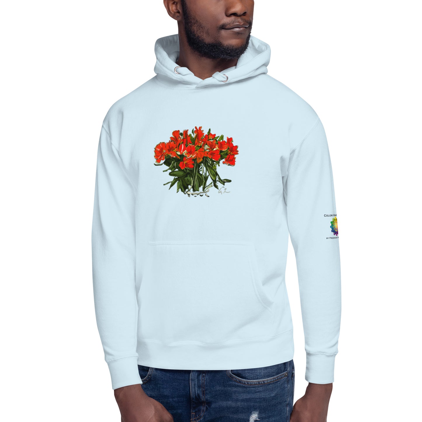 “Peruvian Lilies Alstroemeria in C# Major” by Amy Lynn Freeman - Unisex Hoodie