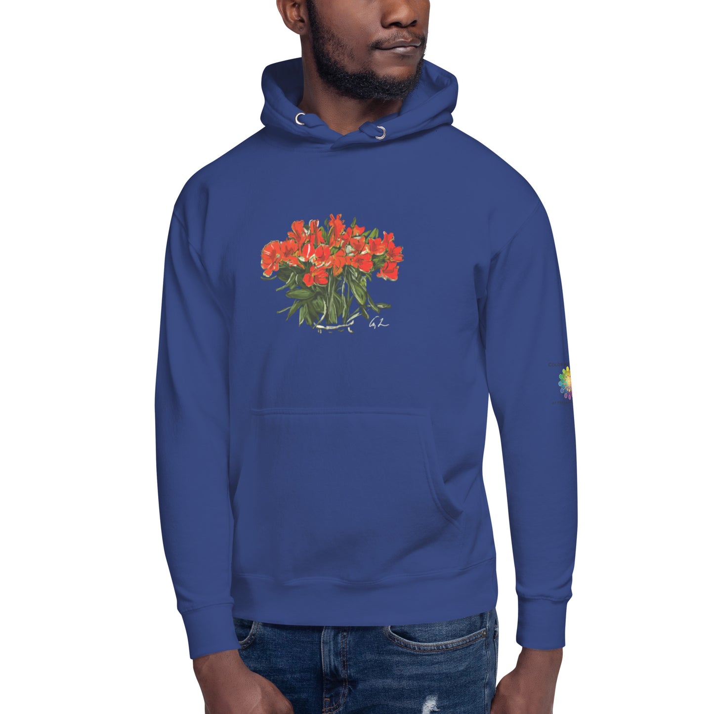 “Peruvian Lilies Alstroemeria in C# Major” by Amy Lynn Freeman - Unisex Hoodie