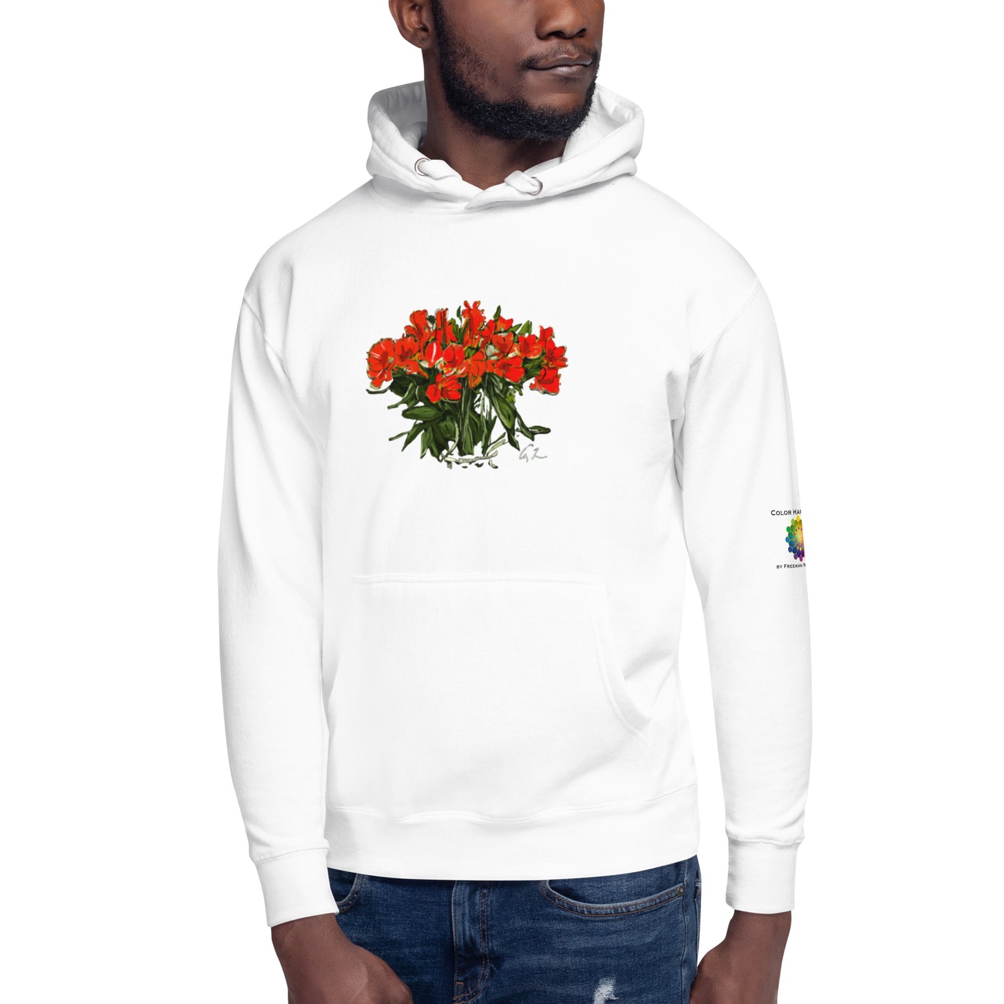 “Peruvian Lilies Alstroemeria in C# Major” by Amy Lynn Freeman - Unisex Hoodie